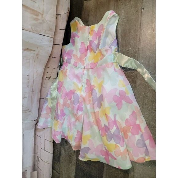 Youth Jessica ann Butterfly dress 3T spring - Picture 9 of 10